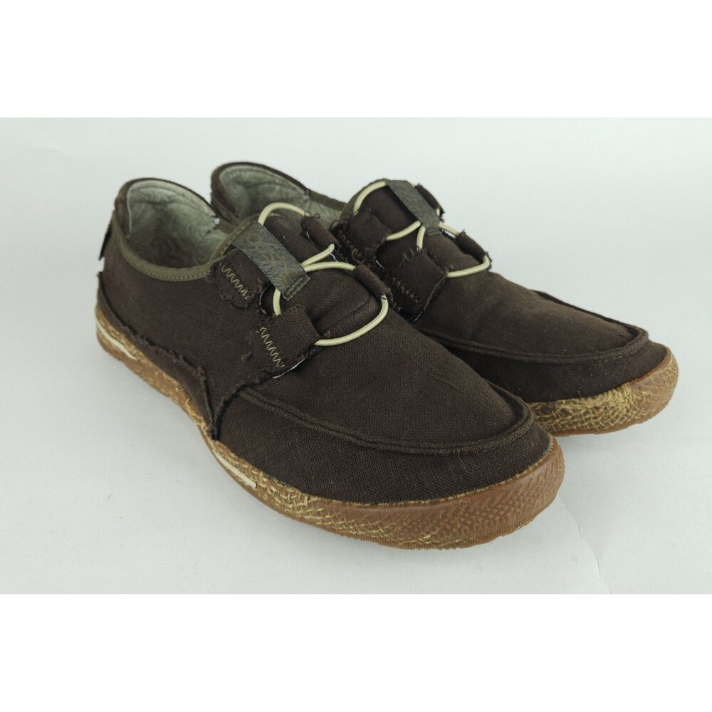 Cushe Shorething Textile Brown Casual Canvas Slip On Shoes Mens Size 12 UM01053